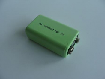 Ni-MH аккумулятор КРОНА, 9V, 650mAh