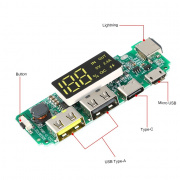 Модуль для Powerbank с быстрой зарядкой 2,4А