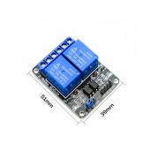 Модуль 2х канального реле 12В с опторазвязкой
