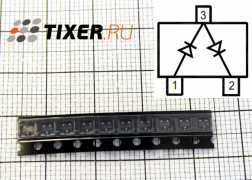 BAV99W Диодная сборка (150mA, 75V, SOT323)