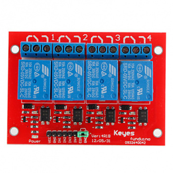 Модуль 4х канального реле 5В