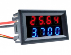 Амперметр - вольтметр 0,56 в корпусе 0-200V 10A