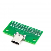 Разъем Type-C мама USB3.1 с платой для распайки 24 вывода