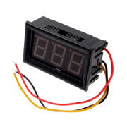 Вольтметр в корпусе 0,56" 0-100В (Зеленый)