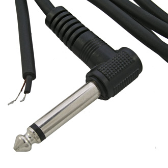 Аудиошнур угловой Jack mono 1.8м