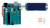 Дисплей LCD-1602 + I2C синяя подсветка