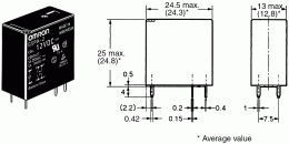 Реле G5PA-2 (24V 5A)