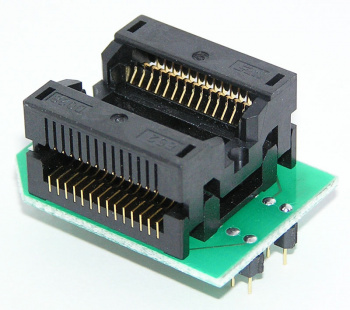 DIP28-SOIC28, ZIF 300 mil адаптер