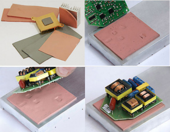 Лист теплопроводящий диэлектрический 150х100х1,0мм