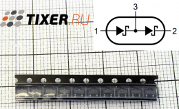 BAT54S Диодная сборка Шоттки (200mA, 30V, SOT-23)