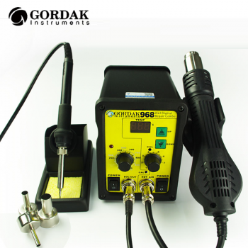 Цифровая паяльная станция фен + паяльник