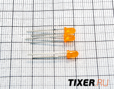 Светодиод 3мм оранжевый