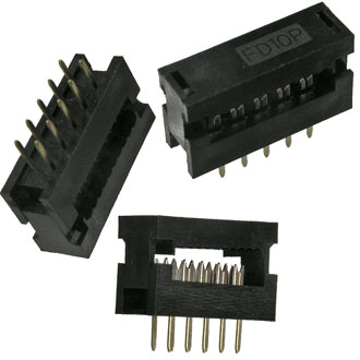 FDC-10 разъем IDC-DIP 2,54