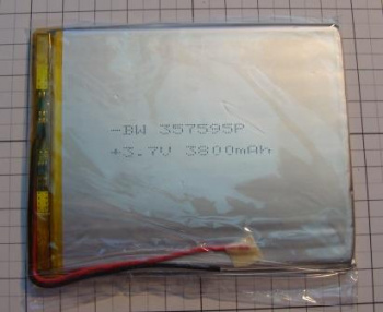 Аккумулятор Li-po 3,5*75*95мм 3800mAh