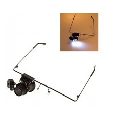 9892, Лупа-очки с подсветкой 20x