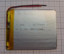 Аккумулятор Li-po 3,5*70*90мм 3500mAh