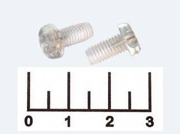 Винт пластик 5х10мм, PF5-10T