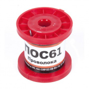 Припой ПОС-61 0.8мм катушка 100 гр без канифоли