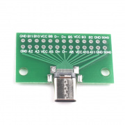 Разъем Type-C папа USB3.1 с платой для распайки 24 вывода
