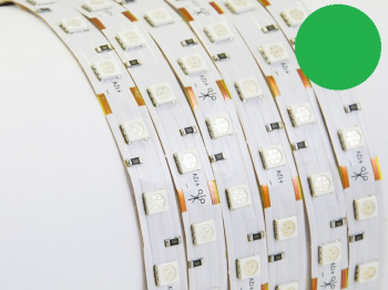 Светодиодная лента 5050, 60д/м, IP23, Зеленая