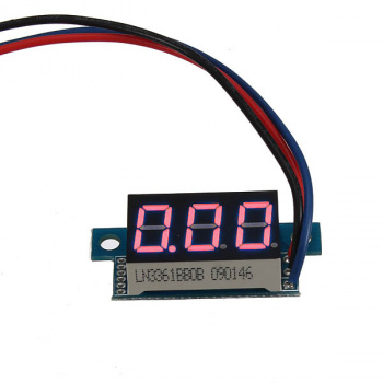 Модуль вольтметра 0,36" 0-200В (Красный)