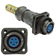 Разъем байонетный FQ14-5pin ZPK-8, Ø14 мм, 10 А