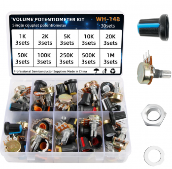 Набор переменных резисторов WH148 (Potentiometer Kit) 80шт