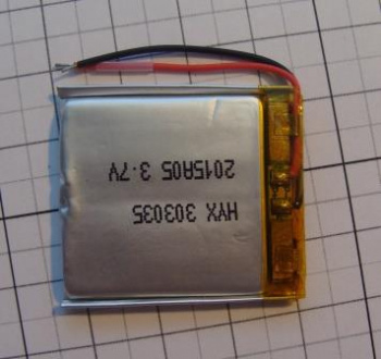 Аккумулятор Li-po 3*30*35мм 380mAh