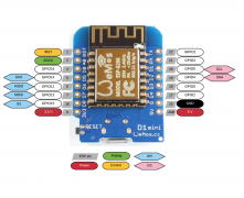 ESP8266 D1 Mini V2 Type-C модуль на основе NodeMcu Lua ESP-12 (CH340)