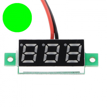 Модуль вольтметра 0,28" 2,5-30В (Зеленый)