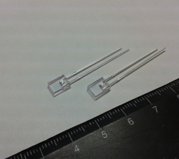 Светодиод 2х5х7мм прямоугольный синий