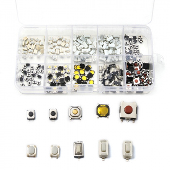 Набор тактовых кнопок в боксе 250шт