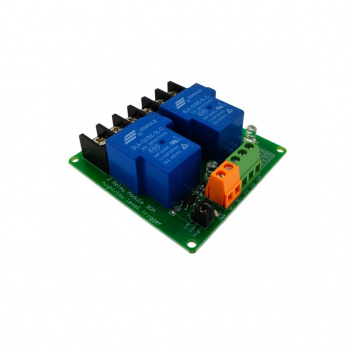 Релейный модуль 2 канала 30 А, питание 12V