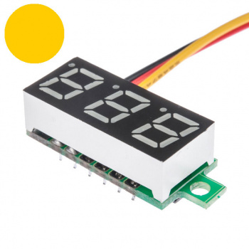 Модуль вольтметра 0,28" 0-100В (Желтый)