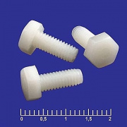 Винт пластик 4х10мм, PF4-10NH