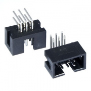 IDC-06MR, (BH-06R), (DS1013-06RSIB-B-0), Вилка на плату прямая 6 конт. 2.54мм