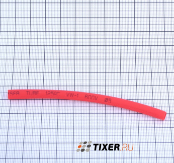 Термоусадка 5мм красная (1м)